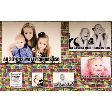 A0 33" X 43" FRAMED CANVAS PRINT